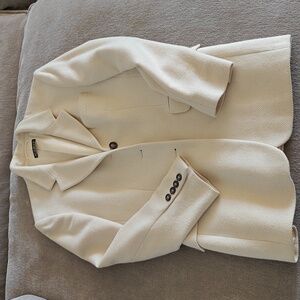 Cream Soft Wool Blazer